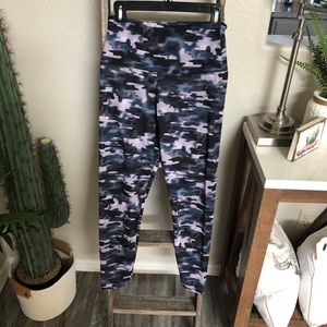 Onzie High Waist Full Length Blue Camo Leggings